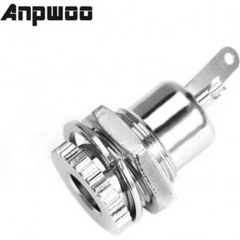 ANPWOO 5-Pack DC-099 5,5mm x 2,1mm 30V 10A DC Buchse, gewindefixierte weibliche Steckdose für Tafelmontage