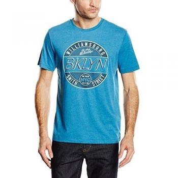 TOM TAILOR T-Shirt Hombre 511 Azul (sea blue 6890) M