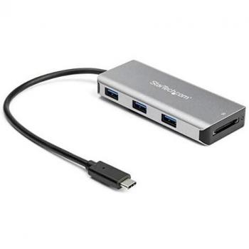 StarTech.com Hub USB-C a 3 porte con lettore per schede SD