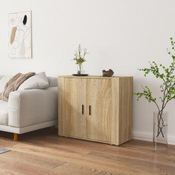 Aparador Estilo Contemporâneo 80x33x70 cm Carvalho Sonoma