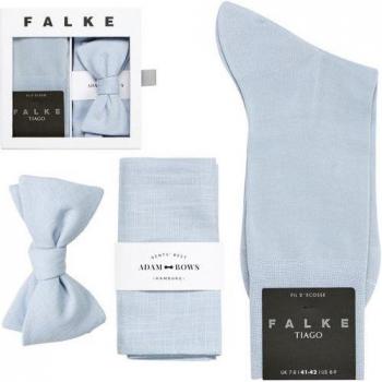 Falke Tiago: Bow Tie + Pocket Square Blu – Uomo 43/44