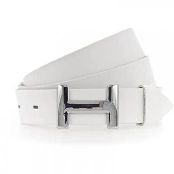 Vanzetti Classic White Leather Belt 105 cm