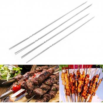 25-Pack Stainless Steel Grilling Skewers