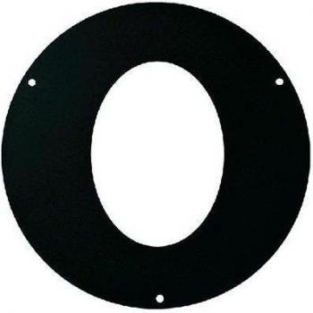 Save Rosone Anello Ellittico 45° Spessore 1,2 mm 13 cm 130 mm in Acciaio Nero