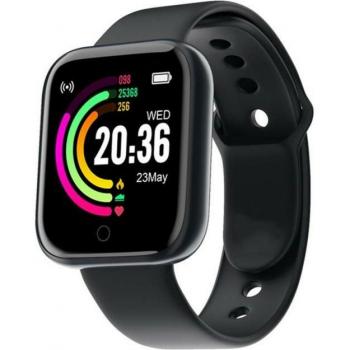 Montre Y68 pour hommes et femmes, moniteur de santé, Bluetooth, étanche, compatible Android et iOS