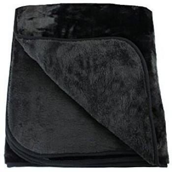 Amago Coperta Nero Effetto Cashmere 130x170