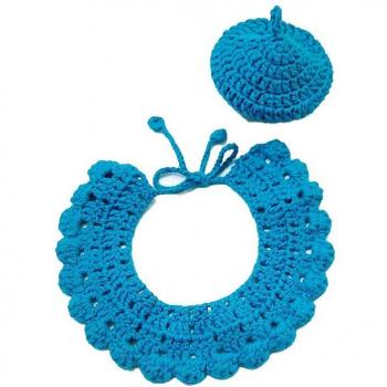 Collar de tela con babero integrado para perros de compañía
