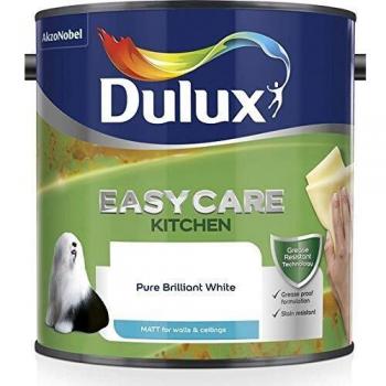 Dulux Easycare Kitchen Matt Pure Brilliant White, 2.5L