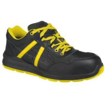 Chaussures de sécurité Mersey Compositelite Portwest, S1P, 44, Noir/Jaune