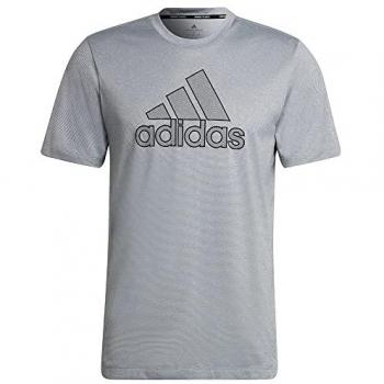 Adidas BOS Primeblue Kurzarm T-Shirt Herren Silber Größe S
