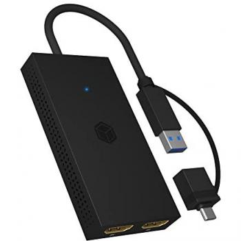 Adaptateur graphique USB 4K ICY BOX IB-SPL1029AC Noir