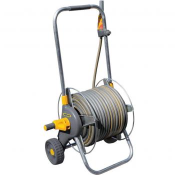 Hozelock HOZ2436 2436 60m Metal Pro Hose Cart & 30m of 12.5mm Hose