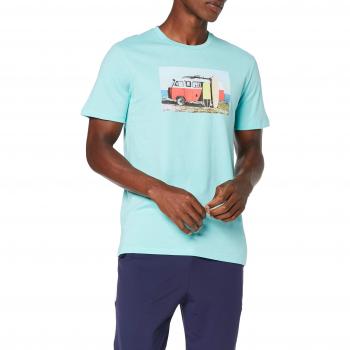 JACK & JONES Herren JORHOTEL T-Shirt, Türkis, Größe L