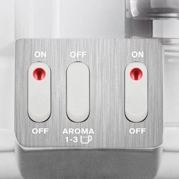 Weißer Krups Duothek Plus Doppel-Kaffeemaschine – 2×10‑Tassen