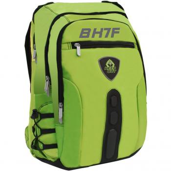 BK7F mochila Negro, Verde Imitación piel, Nylon