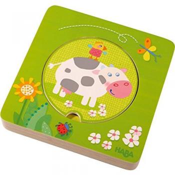 Puzzle en bois HABA Les amis de la ferme