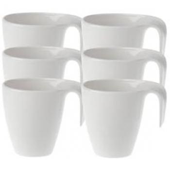 Villeroy & Boch Flow Kaffeebecher 280 ml – 6er – Porzellan