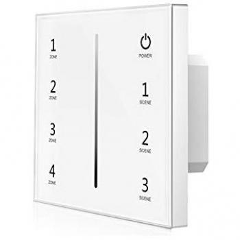 Isoled SysPro 4‑Zone Touch‑Interface, 4x0‑10 V Output, Weiß, 85–265 V