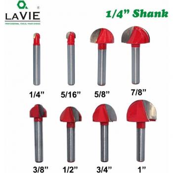 LAVIE 1pc 6.35mm Ball Nose Milling Cutter