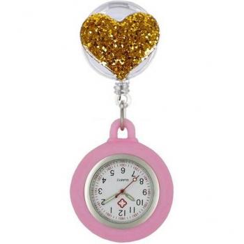Expandable Rubber Badge Reel Pocket Watch