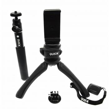 Kit de Palo Selfie y Trípode Quick Media