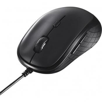 Back/Forward Button USB Mouse – 5‑Button, Blue LED, DPI Control (Black)
