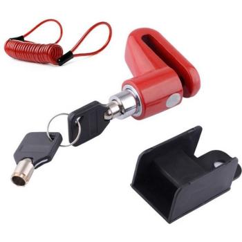 Wielbeveiliging Schijfrem Slot met 6mm Pin Kabel, Anti-Diefstal Hangslot voor Xiaomi Mijia M365 X Elektrische Scooter