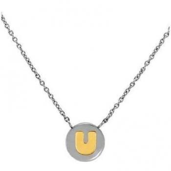 Mybonbons Gold U Initial Necklace for Her