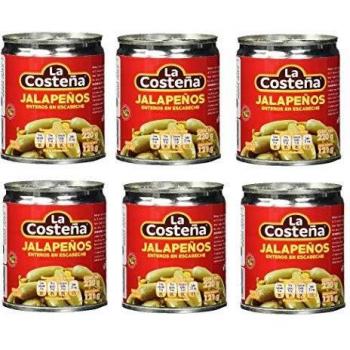 Chiles jalapeños enteros en escabeche 220g