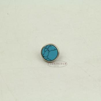 3 boutons de doigt en pierre bleue pour trompette