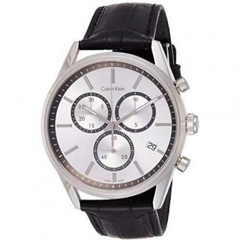 Mens CALVIN KLEIN Silver Chronograph Watch