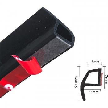 1 Meter D Z P B Type Car Weatherstrip Edge Trim for Noise Insulation