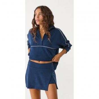 Spaccato Gonna Azzurro Marino S Stradivarius