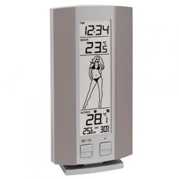 (TG. 8x2.4x15.1 cm) Technoline WS 9750, Grigio/Argento, 8x2.4x15.1 cm