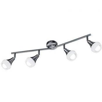 Base para Luces Trio Niquel Mate 4x E14 Altura 68 cm