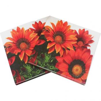 Eco-Friendly Sunflower Paper Napkins, 20/Pack, 33x33cm, Ideal for Party Decor and Crafts