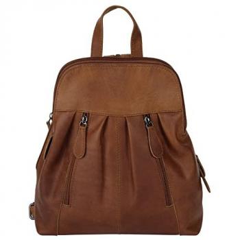 Cluty Cityrucksack, Vintage Design, echtes Leder