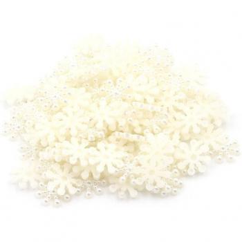 Garnitures Artisanales Perles Blanches – 12 mm, 100 pièces