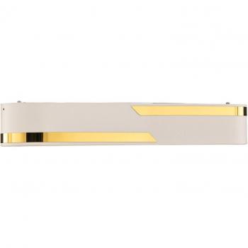 Plafoniera Tilden Euluna, 50 cm, bianco/oro