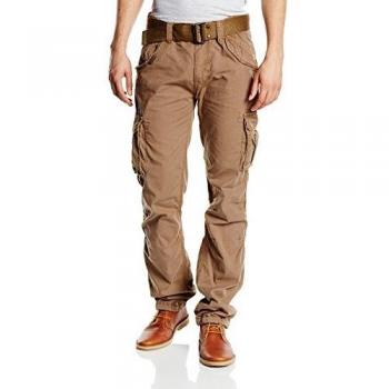 Schott Pantalones Trbatle70pkr, Color Tobacco, W32/L32