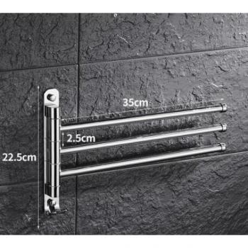 Vidric Chrome Bathroom Towel Holder