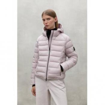 Ecoalf Aspenalf Recycling-Polyester Kapuzenjacke Rosa XS – Damen