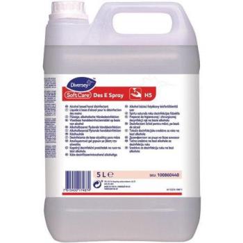 Bidon de Nettoyage à l'Alcool 5 L SOFT CARE Sans Colorant