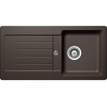 Küchenunterschrank-Spüle Schock D‑100S Inca 86 x 43,5 cm in CRISTALITE Granit