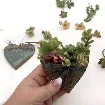 2022 Office Garden Multicolor Resin Hanging Succulent Pot 10x10cm