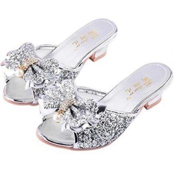 Chaussures de danse d’hiver en métal cristallin