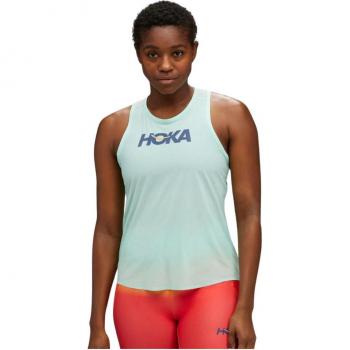 Camiseta Hoka Airolite Azul Sin Mangas para Mujer Talla XS