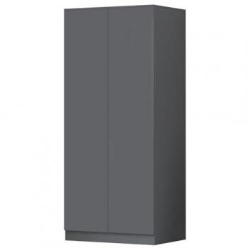 Sleek Grey 2‑Door Storage Unit – Push‑Open, Soft‑Close Feature