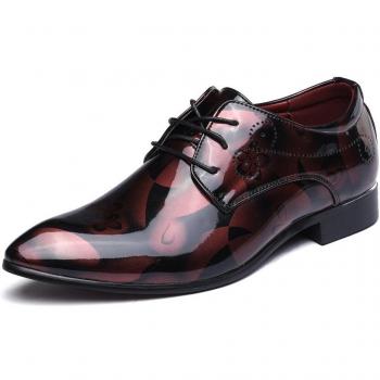 Scarpe Uomo Oxford a Cerniera Verniciata