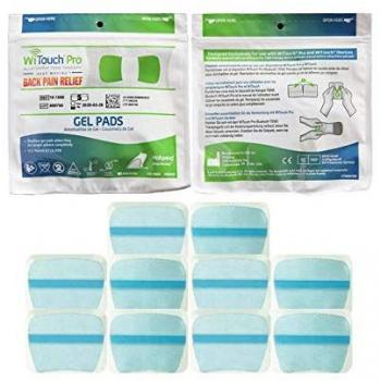 TENS Unit Gel Pad Refills – 10 Pack for WiTouch Pro & Aleve Direct Therapy, Reusable Sticky